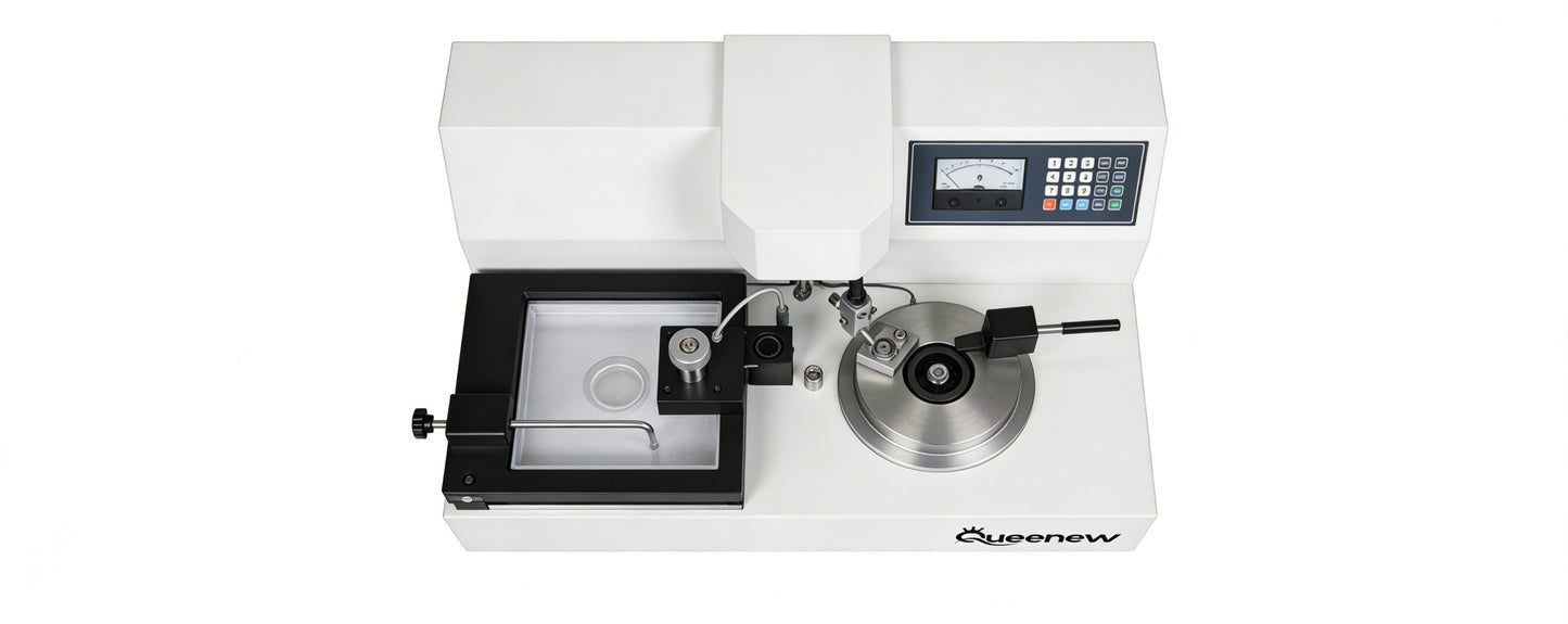 Queenew Precision Lapping Machine, Semi-Automatic Flat Lapping & Polishing Equipment for Laboratory Sample Preparation, Material Analysis Lapping Machines