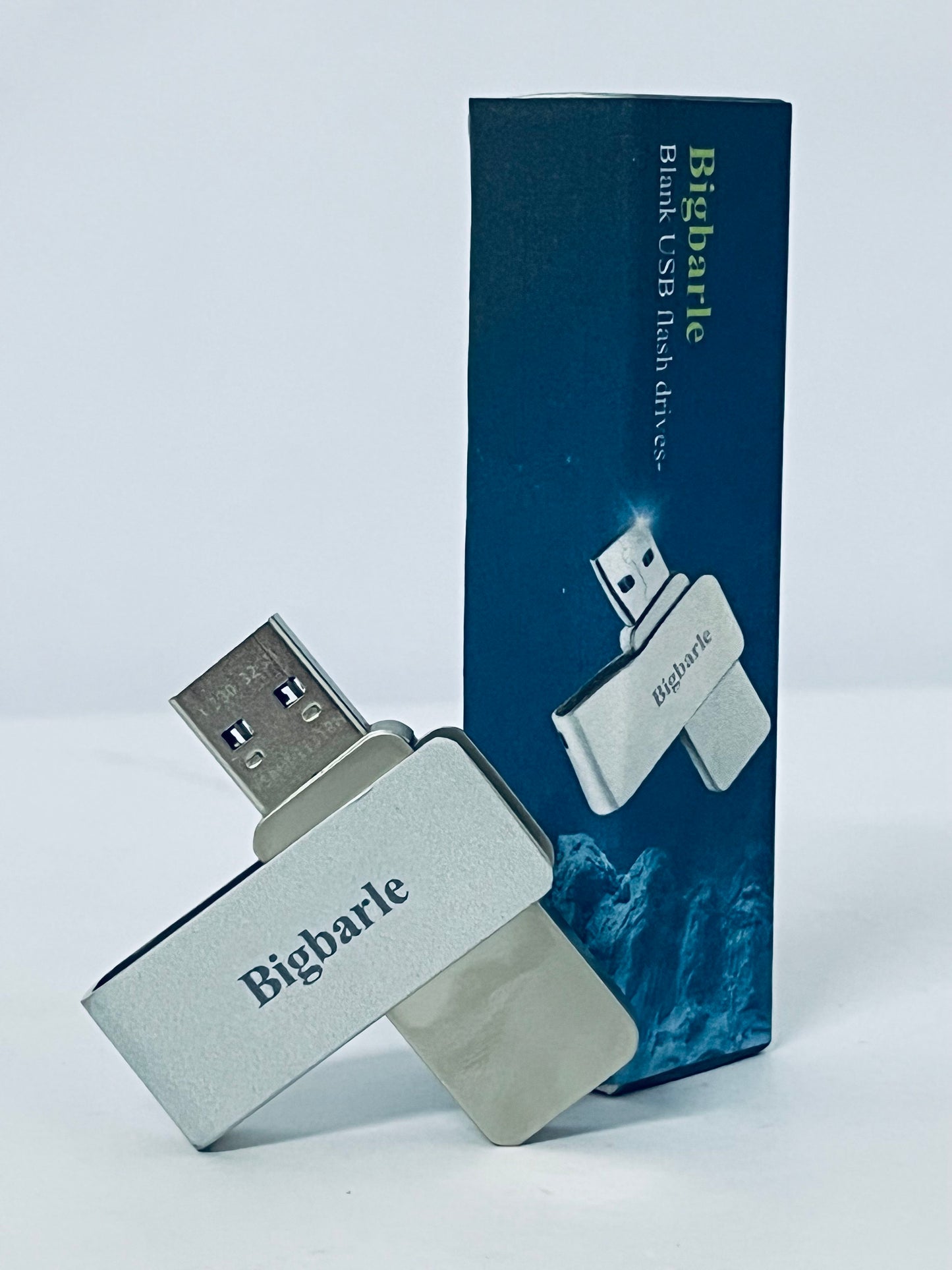 Bigbarle Blank USB flash drives 32GB USB Flash Drive USB 2.0 Thumb Drives Jump Drive Fold Storage Memory Stick Swivel Design