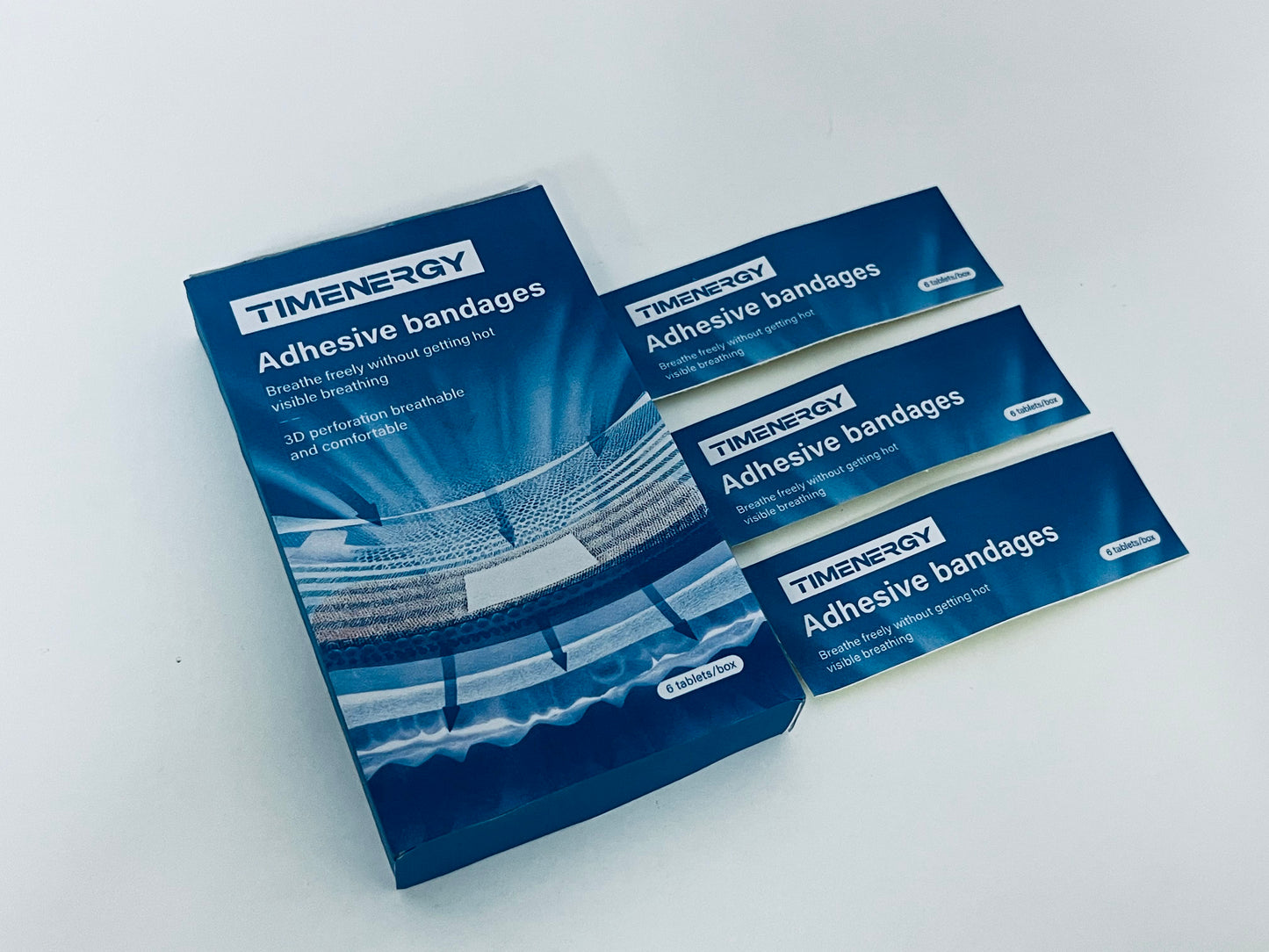 TIMENERGY Adhesive bandages Sterile Flexible Fabric Comfortable Flexible Protection
