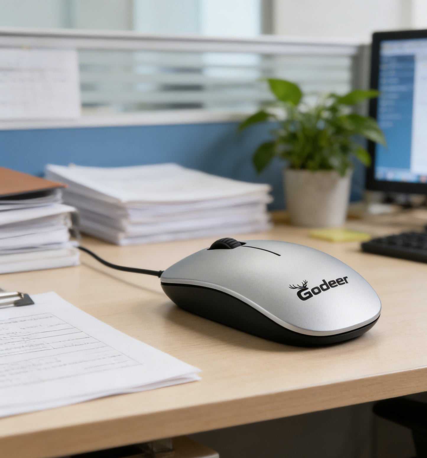 Godeer Wired Office Computer Mouse, Silent Click, Ergonomic Design, Universal for Laptop & Desktop PC Computer mouse