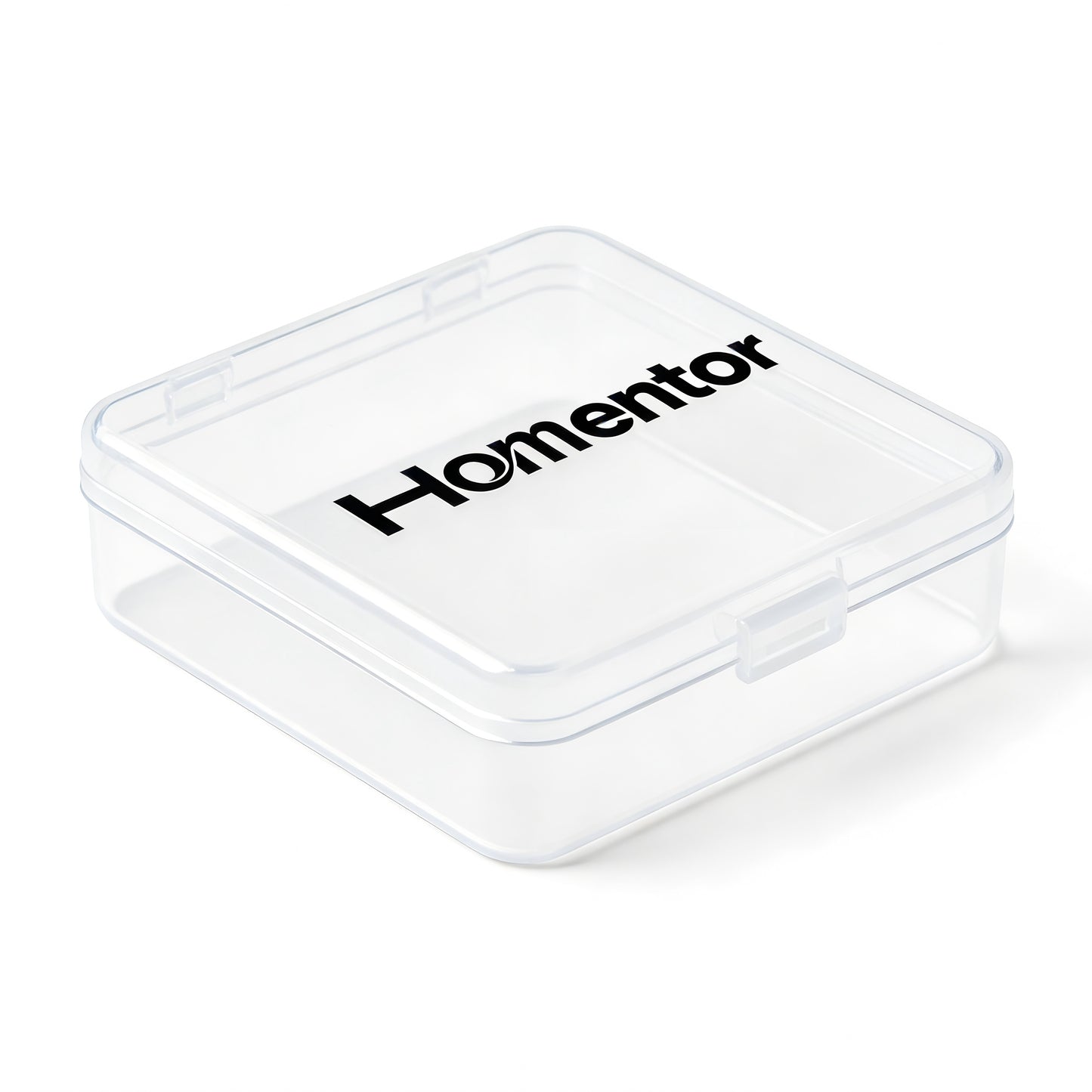 Homentor Clear Plastic Storage Box, Multi-Functional Portable Organizer Container, Stackable & Sealed Plastic boxes for Stationery, Jewelry & Small Items