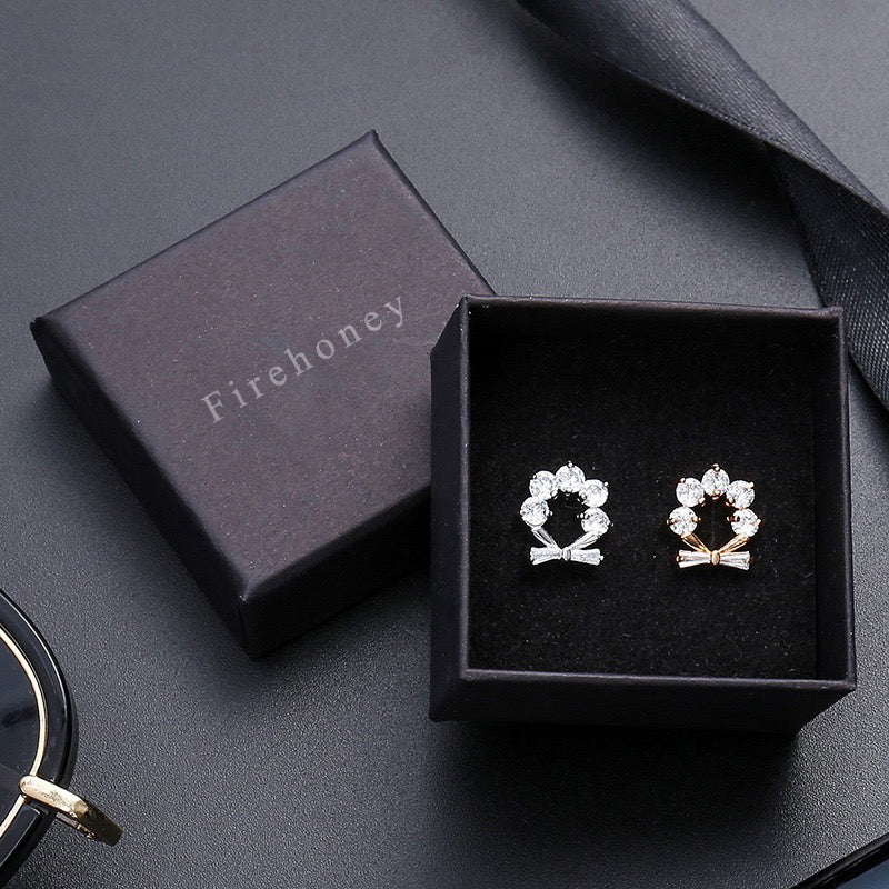 Firehoney Jewellery boxes Cotton Filled Matte Black Pack Cotton Filled - Jewelry Pendant Earring Necklace Bracelet Packaging
