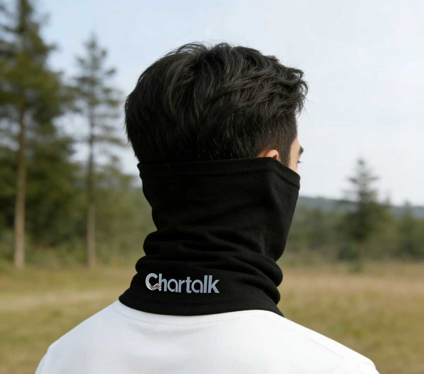 Chartalk Multi-Functional Neck Gaiter Neckerchiefs for Men & Women, Breathable Stretch Face Cover Scarf, UV Protection Headband for Outdoor Sports, Running, Hiking
