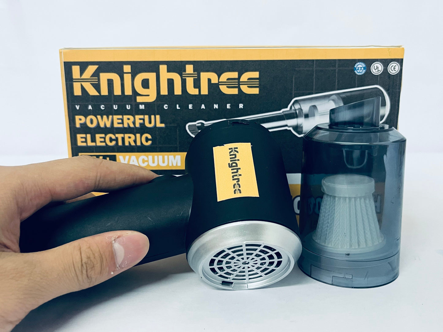 Knightree Mini Vacuum Cleaner – Washable, Reusable, High-Efficiency Filter for Car, Home, Office, Kitchen – Save Time and Effort