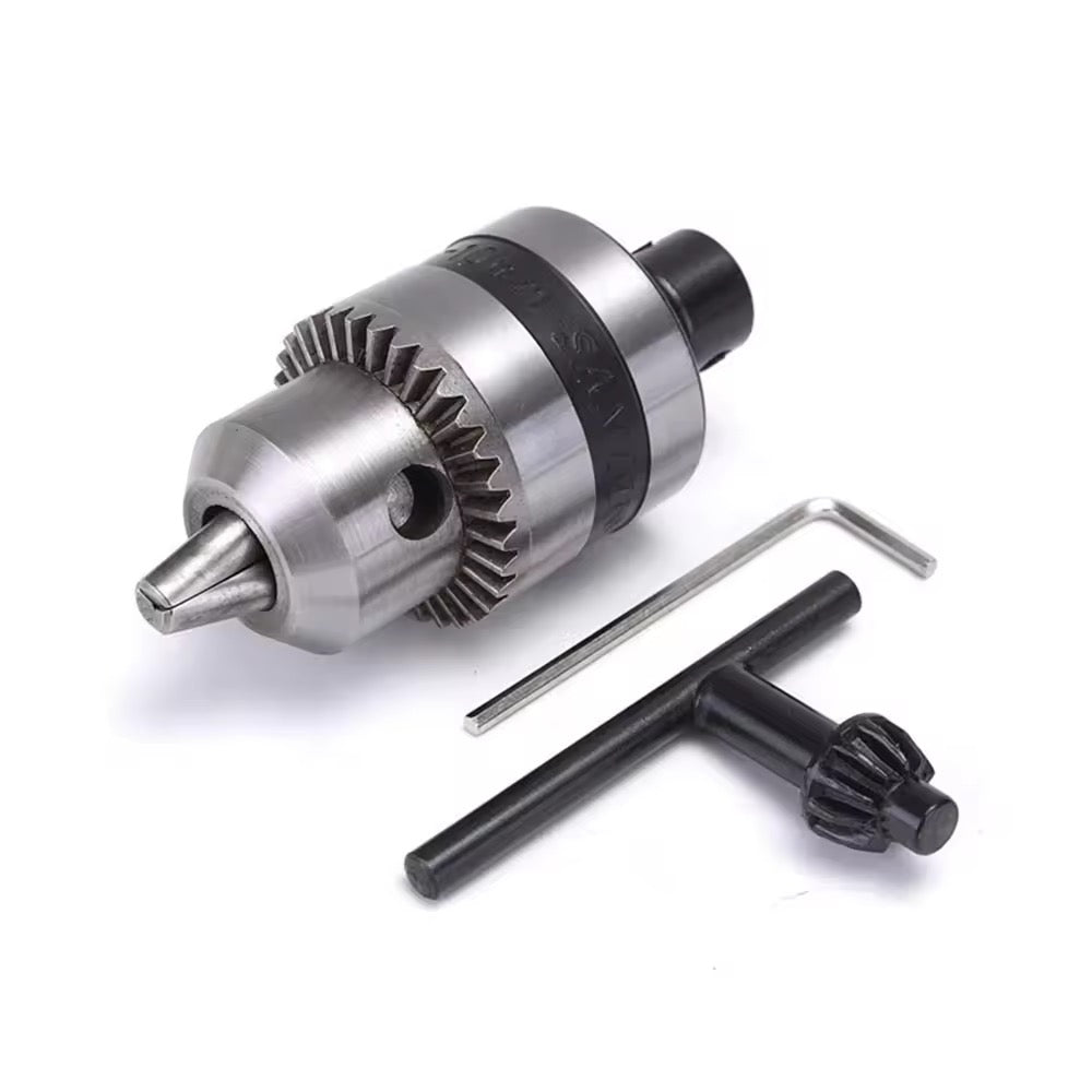 Freeswan-Drill chucks for power drills-1.5-10mm Electric Drill Chuck With 5mm Steel Shaft Mount B12 Inner Hole Drill Chuck Adapter