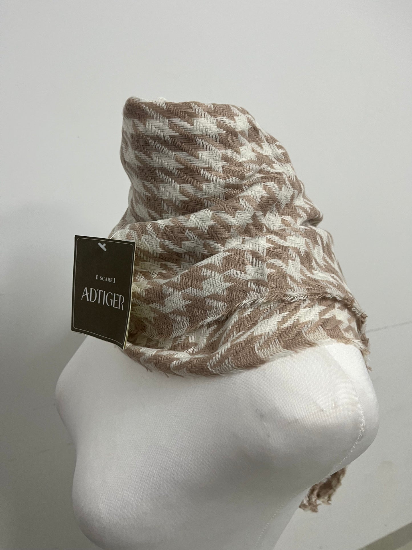 ADTIGER Houndstooth Scarfs Retro Fashion Textured Item for Autumn & Winter Outfits