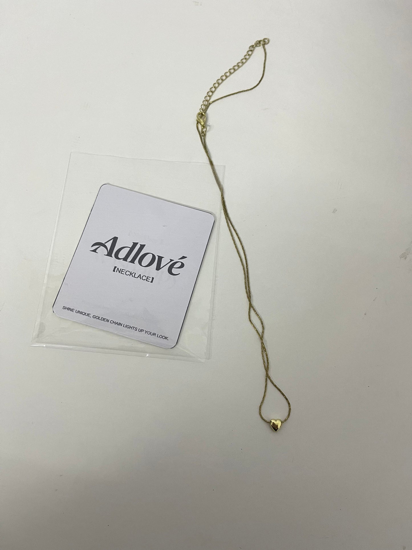 Adlove Dainty Heart Gold Necklace —— Elevate Your Daily Look with Minimalist Luxury