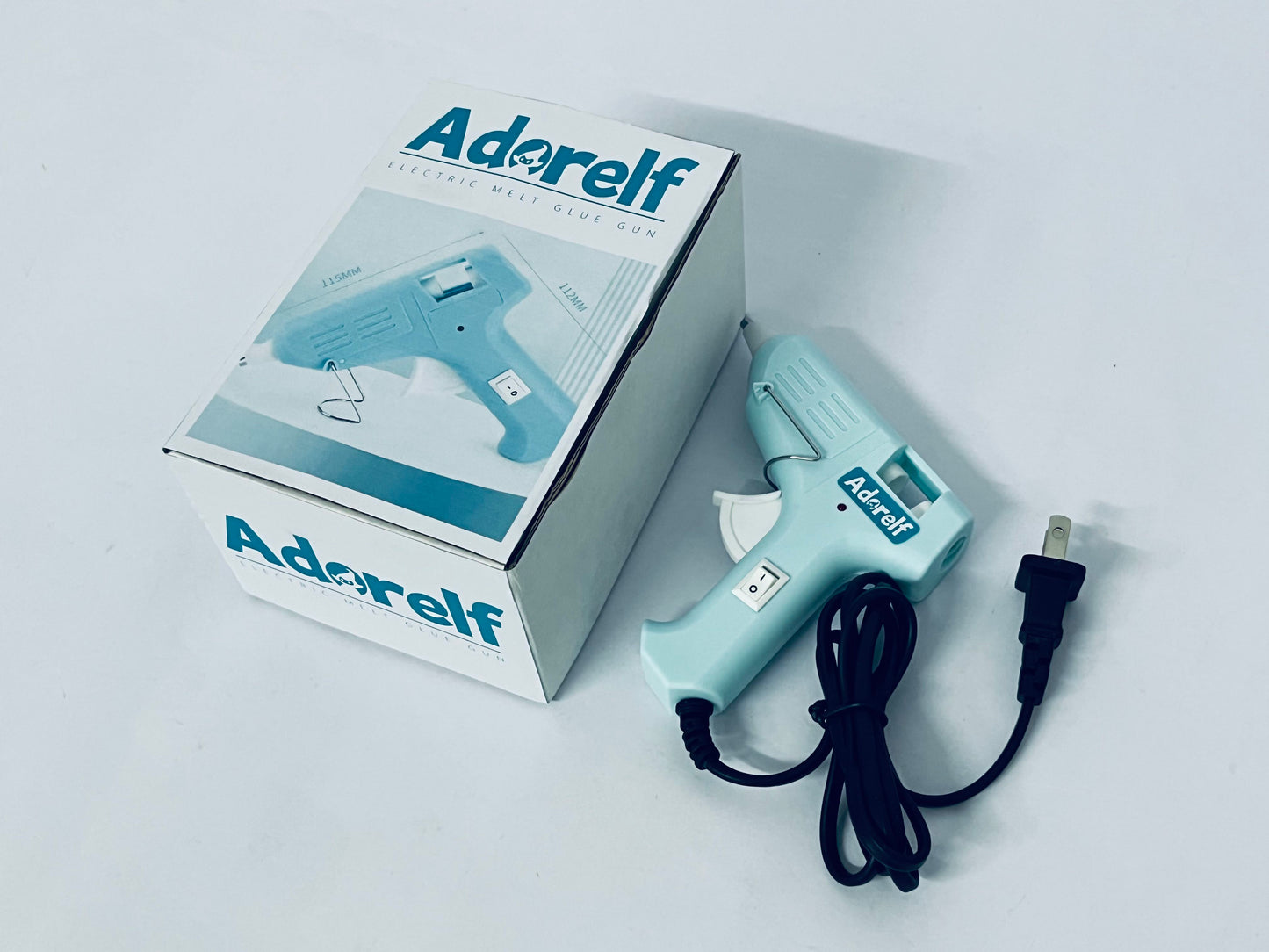 Adorelf Mini Hot melt gun Handmade glue gun for household use (blue) Fast Preheating Hot Melt, High Temp for School Crafts DIY Arts and Quick Home Repairs