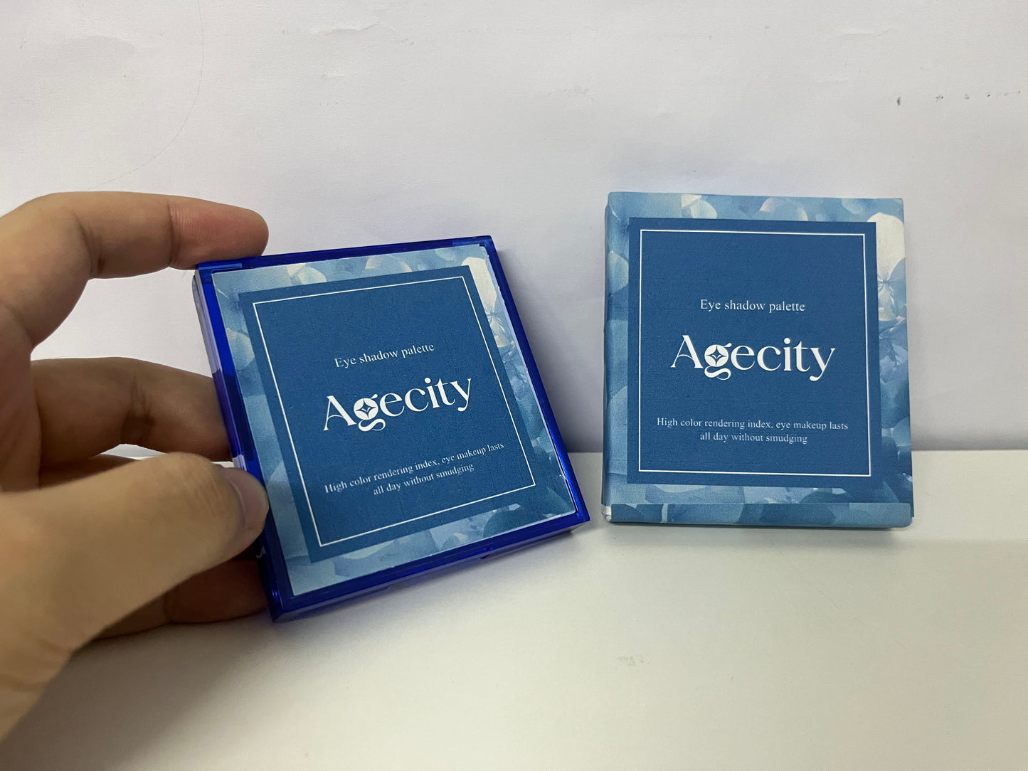 【Agecity Blue Eyeshadow Palette】—— Vibrant Blue Tones & Long-Lasting Formula for Eye-Catching Looks