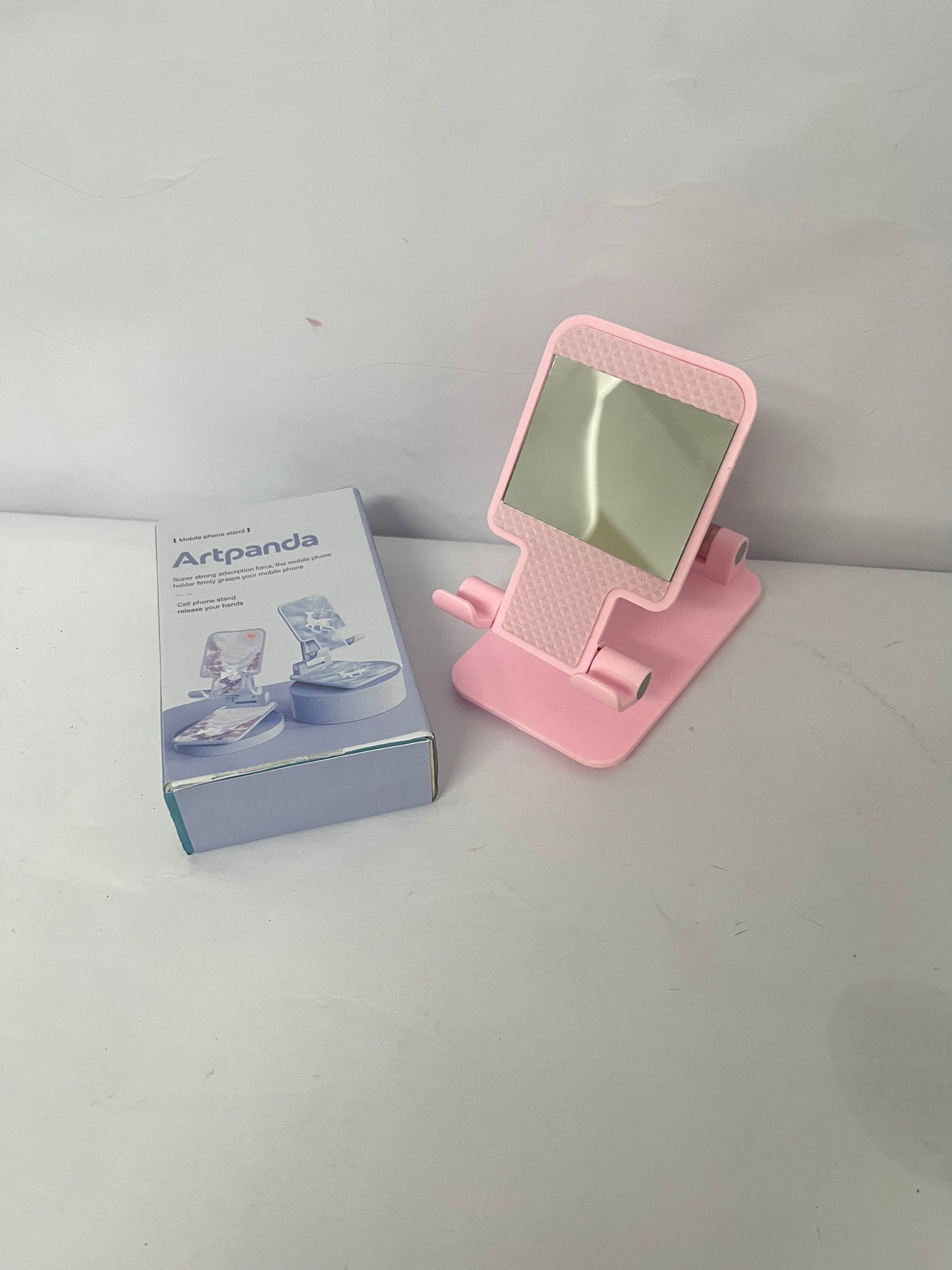 Artpanda Mounts for smartphones Phone Holder Adjustable Phone Stand Desk Accessories, pink-style