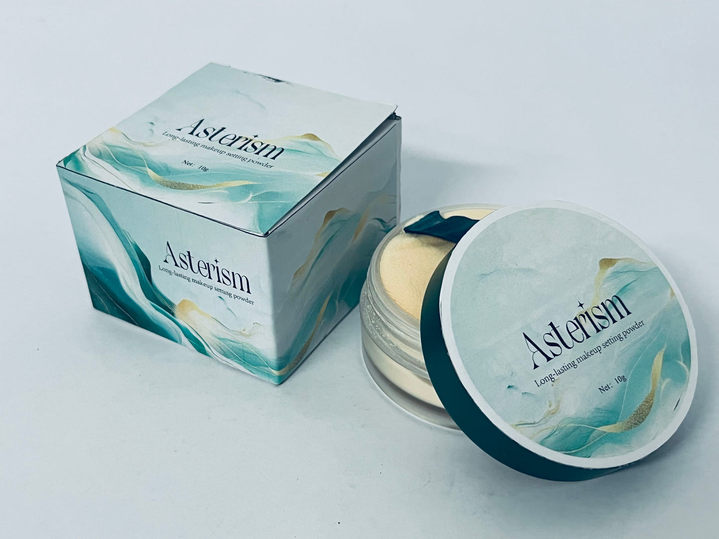 Asterism Loose Setting Powder, Face Powder Makeup & Finishing Powder for Light, Medium & Tan Skin Tones