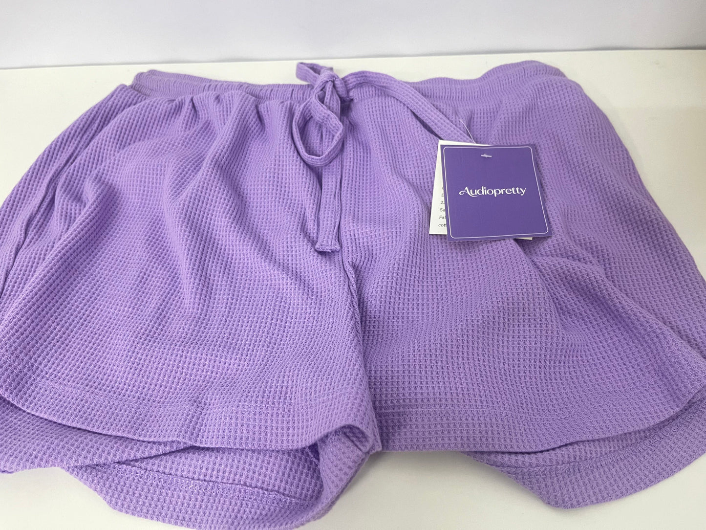 【Audiopretty Lavender Waffle Shorts】—— Comfortable & Stylish Casual Essential