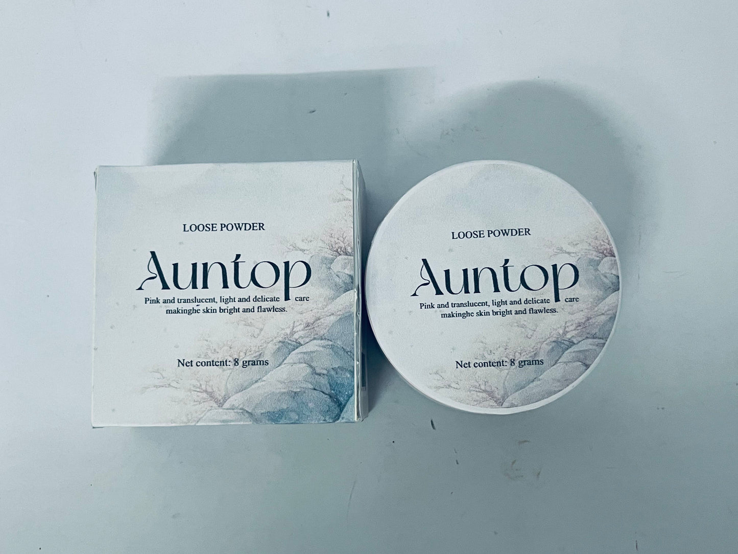 Auntop Loose face Powder Makeup for Face - Talc-Free, Mattifying, Translucent Finish, Oil Control, Crease-Resistant, Perfect for Makeup Setting & Smoothing Pores on Oily Skin