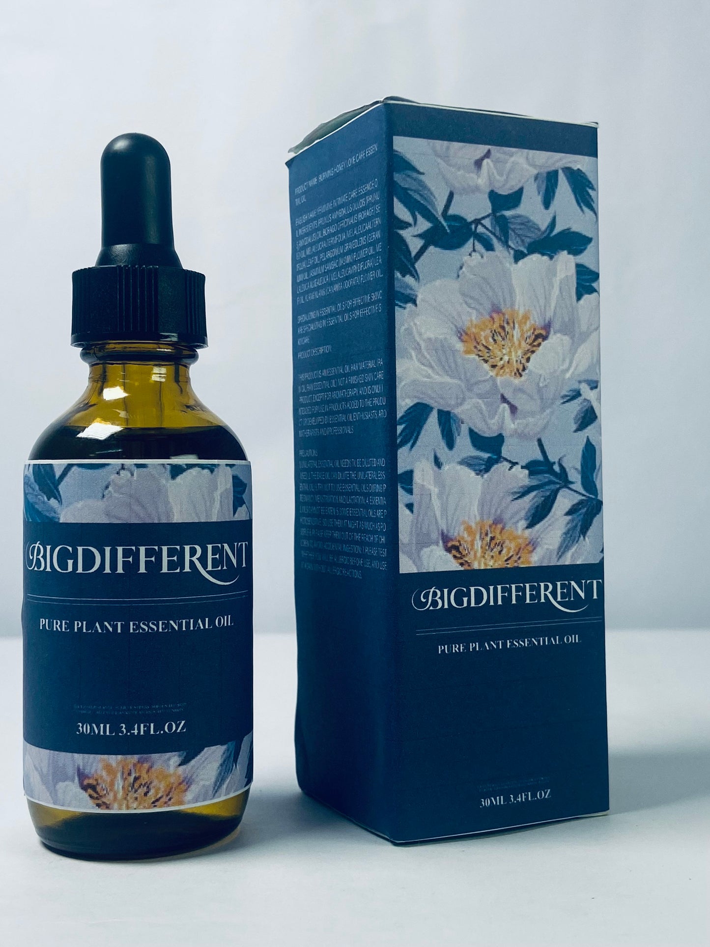 BIGDIFFERENT Essential Oil by Slow Distilled & Pure for Home,Diffusers,Skin & Hair Care,Aromatherapy,Bath,Perfume,Soap & Candle Making|with Glass Dropper 30 ml