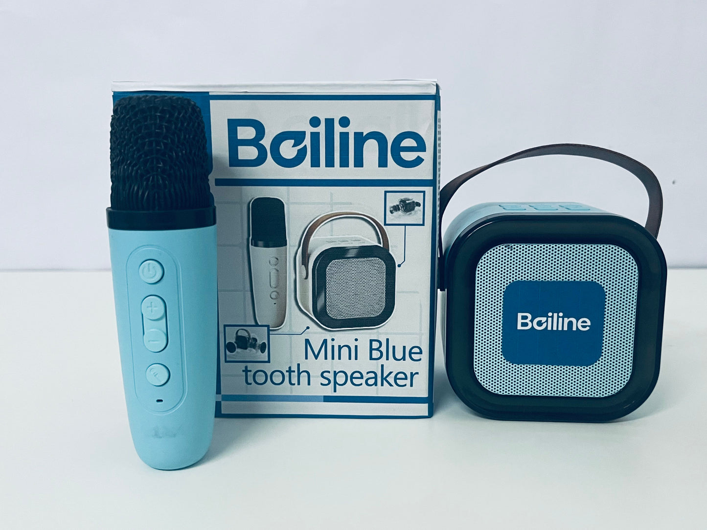 【Boiline Mini Bluetooth Loudspeaker & Microphone Set】——Portable Audio Kit for Leisure & Entertainment