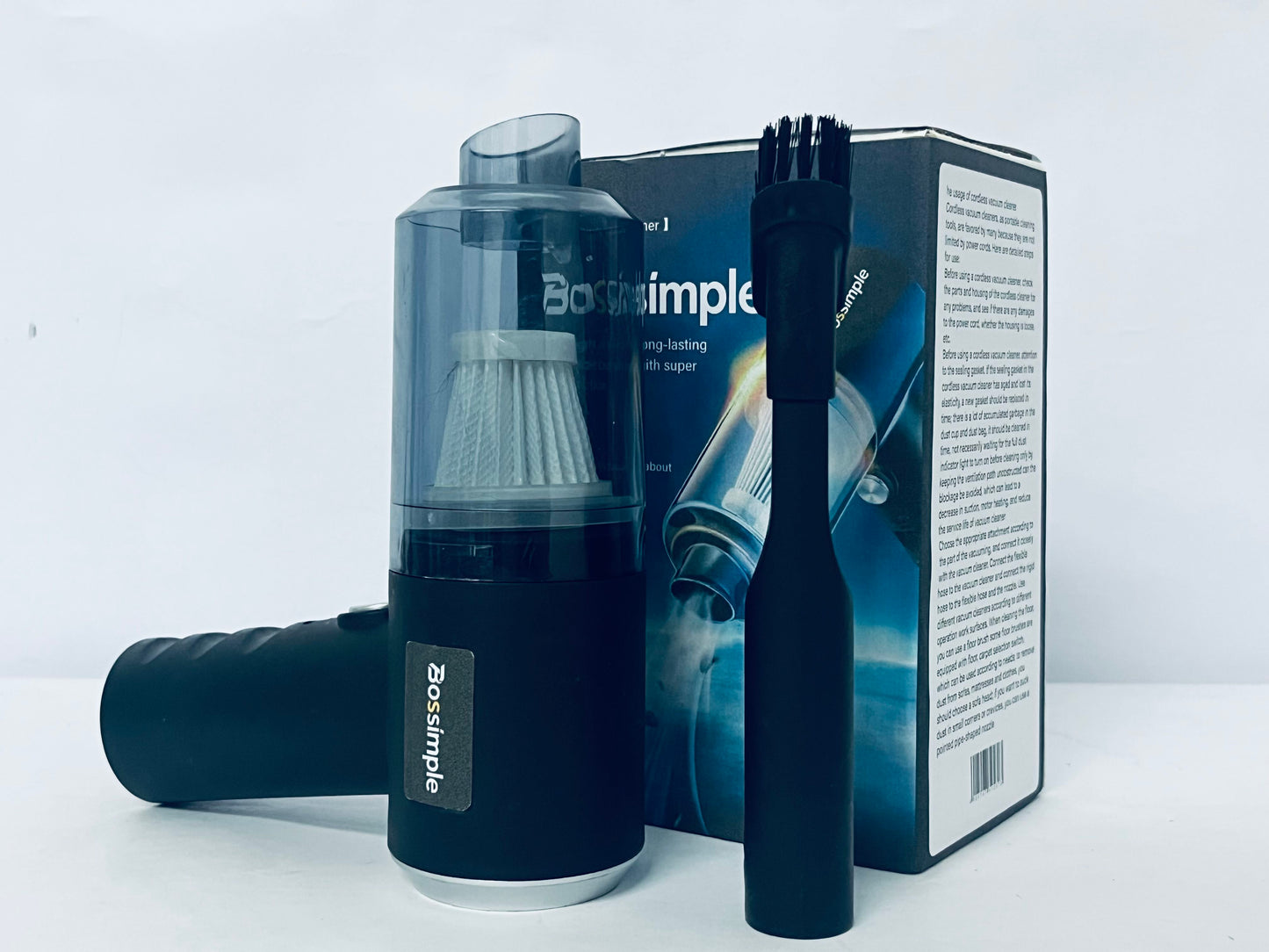 Bossimple Compressed Air Duster, Blower & Vacuum 2-in-1, Cordless Air Duster, Portable Handheld Electric Duster, Power 77000RPM Motor, 10000PA Suction, for Keyboard Car Computer Toys