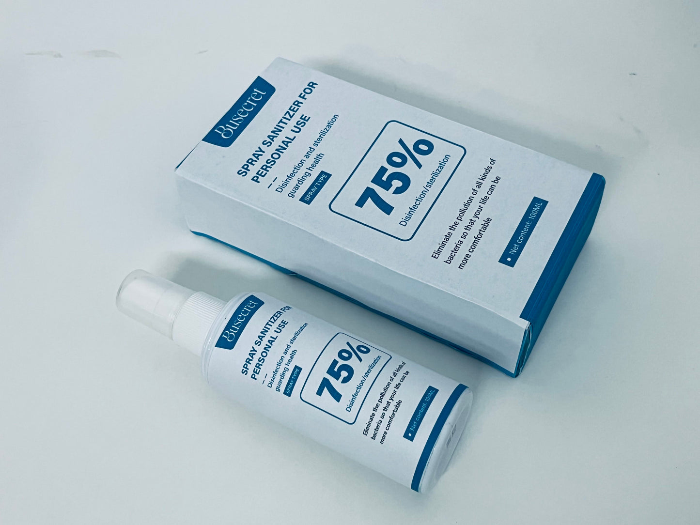 Busecret 75% Alcohol Personal Sanitizer Spray: Portable Health Protection Guardian