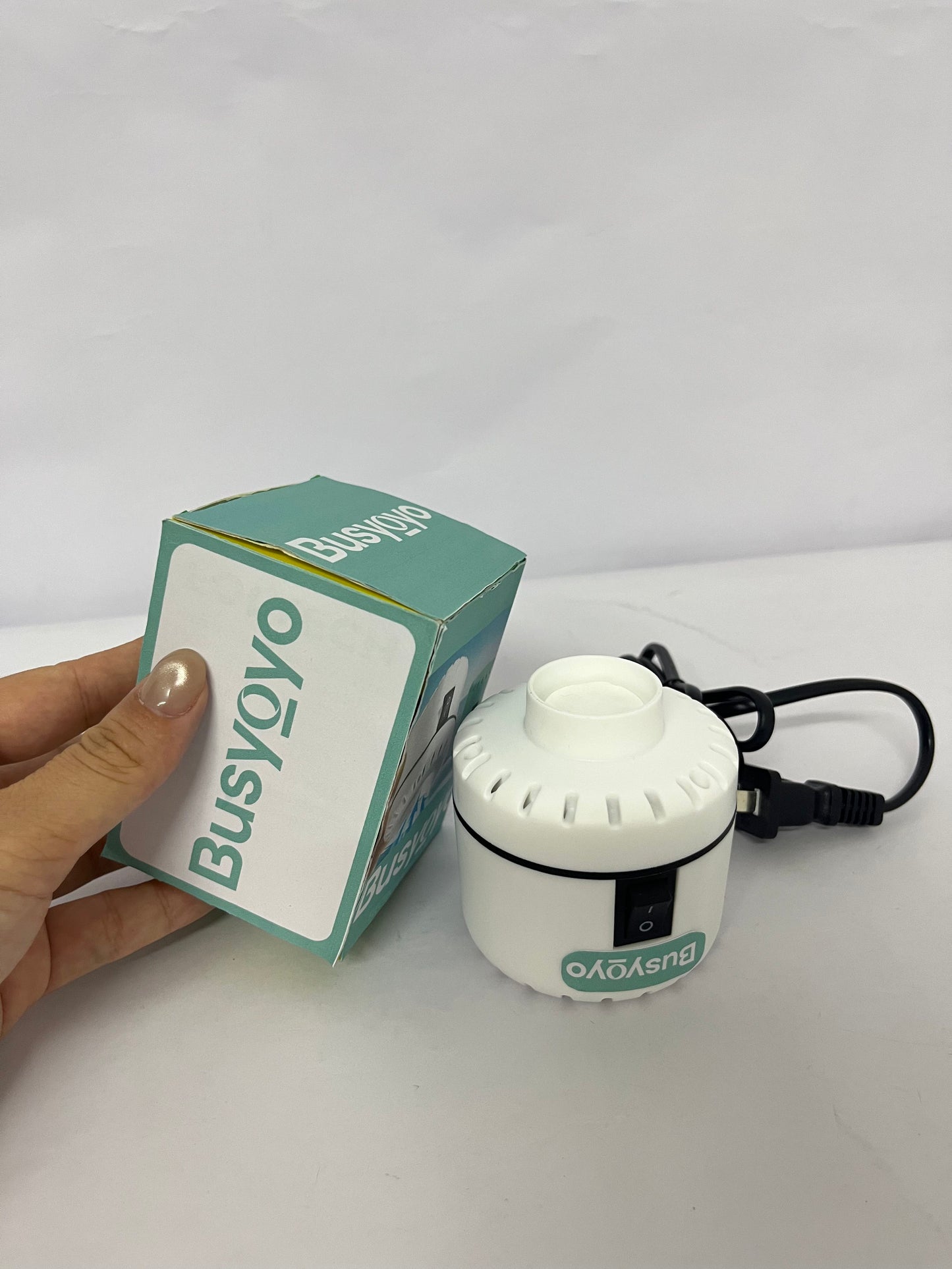 Busyoyo Electric Pump for Vacuum Storage Bags Travel Vacuum Pump for Various Vacuum Seal Bags Portable Air Pump for Compression Clothing Blanket Luggage