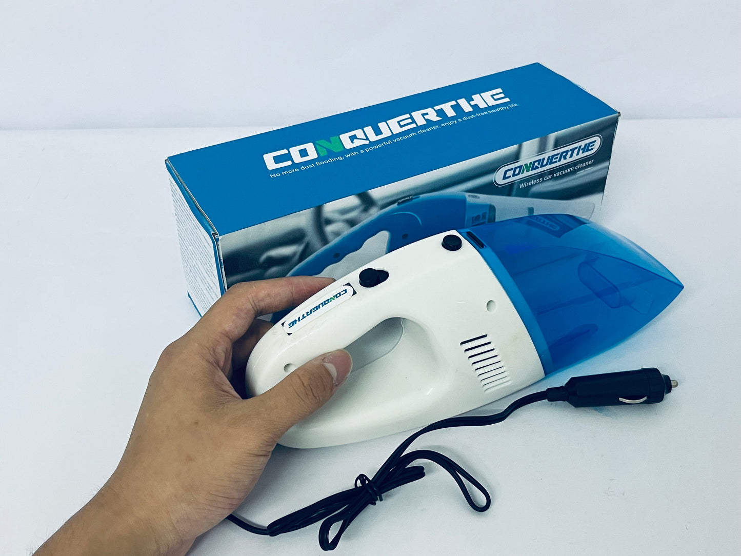 CONQUERTHE Automotive Compact Handheld Vacuum Cleaner Mini Cleaner Vacuum Car Cleaner