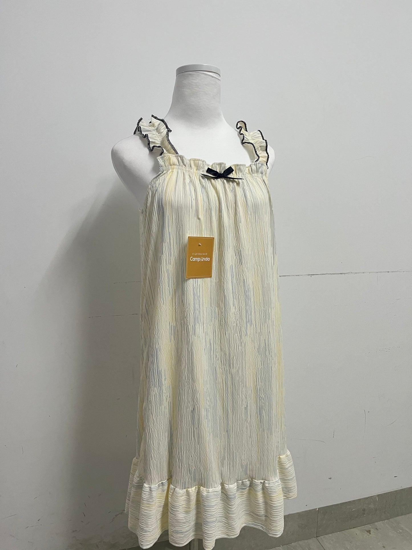 Campanda Sleepwear 100% Cotton Nightgowns for Women Sleeveless Sleep Dress Ladies Gowns Sleepwear with Pockets