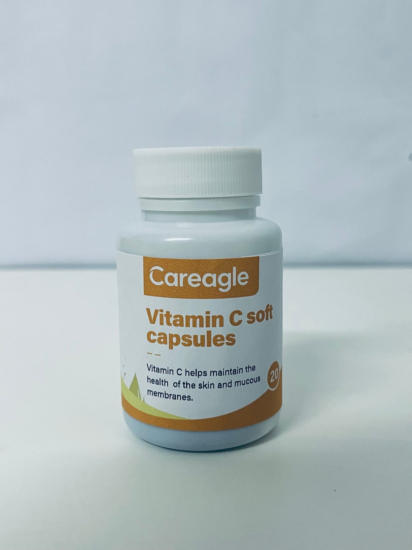Careagle Vitamin C Soft Capsules 20-Count Gentle Nourishment A Daily Nutritional Supplement for Skin & Mucous Membrane Health