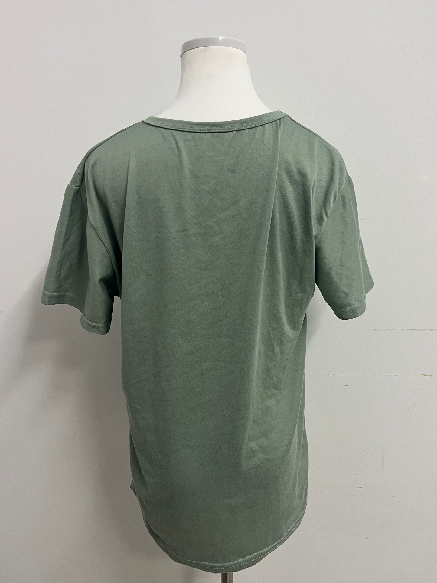 Clockdog Comfortable Skin-Friendly Solid Color Crew Neck Short-Sleeve T-Shirt