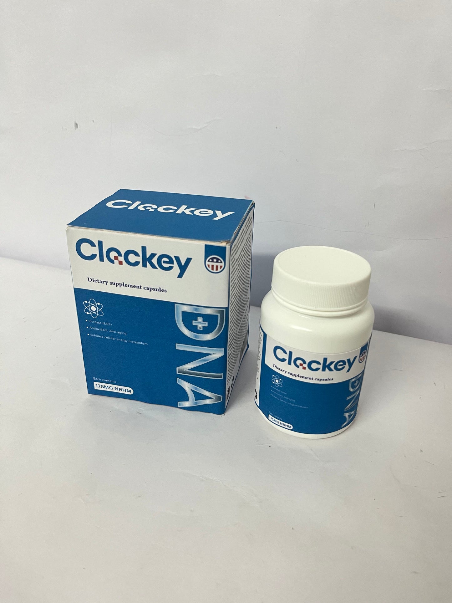 Clockey NAD Supplement, 1500mg - USA Made Liposomal NAD+ Supplement with Resveratrol, NAD Plus Boosting - Support Cellular Health, Stamina & Healthy Aging - Ultra Strength Capsules