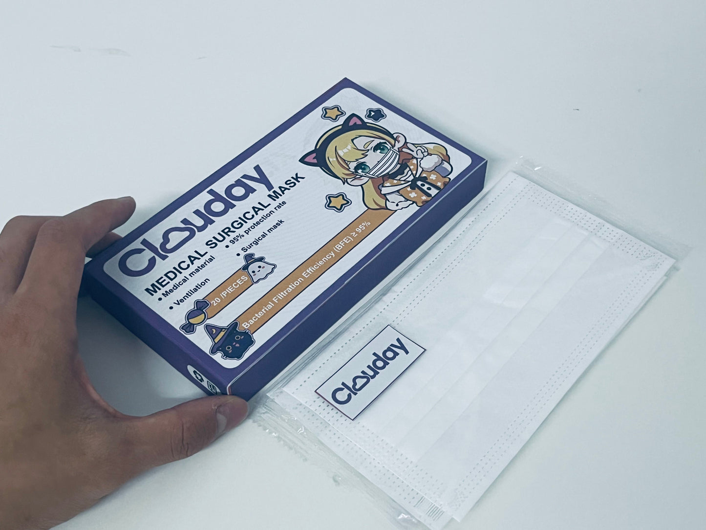 Clouday Medical Surgical Mask High Protection + Cute Design Daily Protection Item