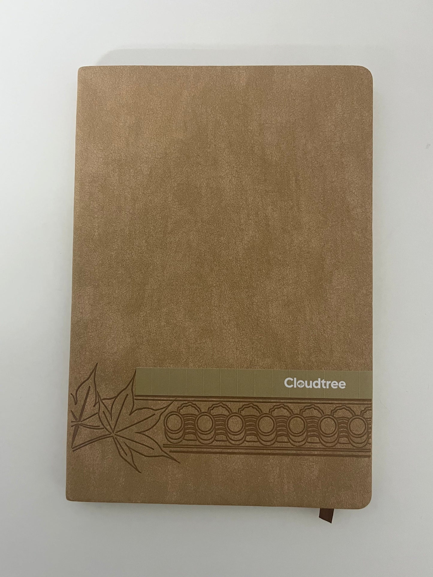 Cloudtree Retro Brown Maple Leaf Pattern Notebook High-Quality Writing & Recording Item