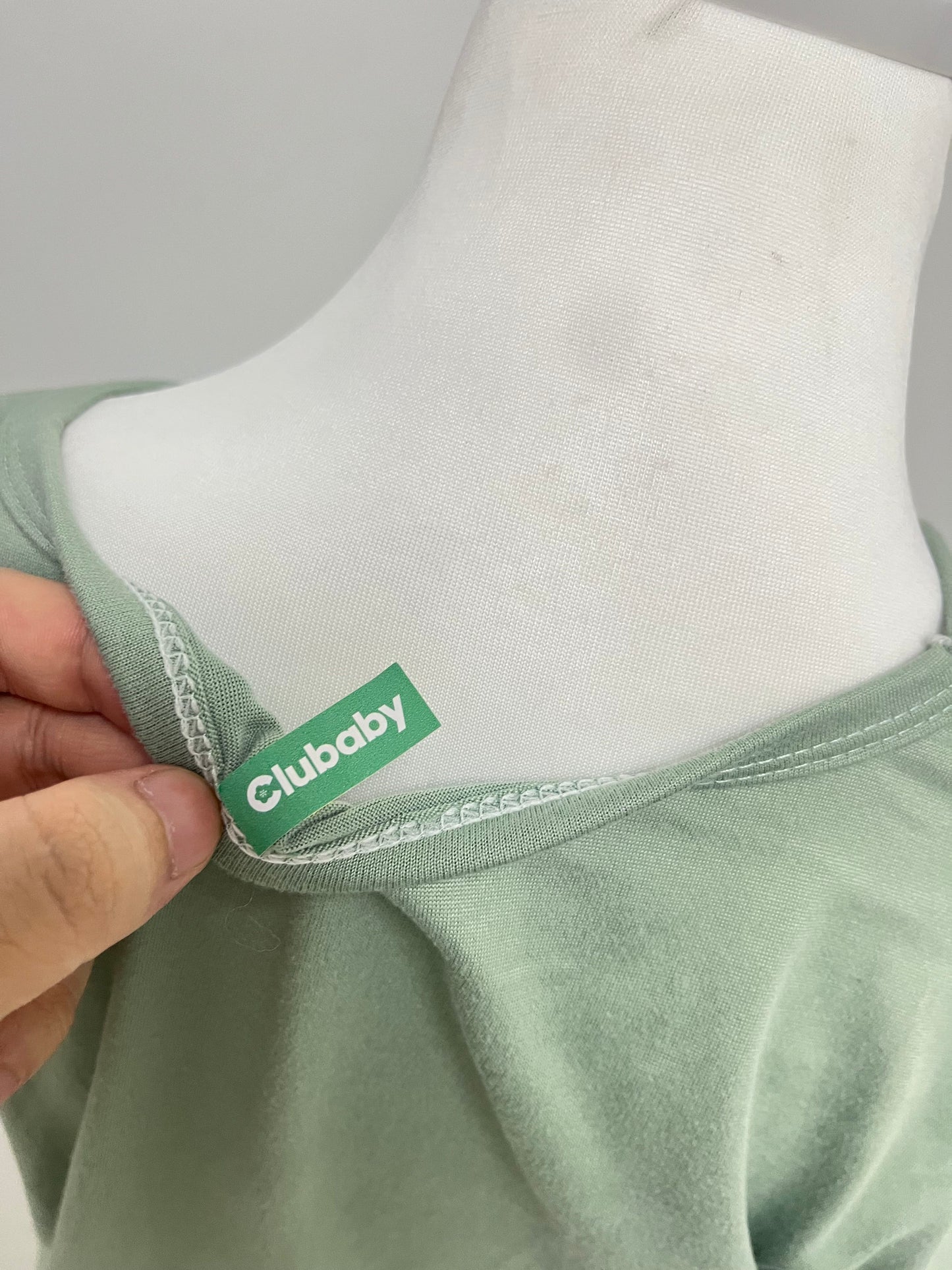 Clubaby Ultra Soft Bamboo Viscose T-Shirt Curve Hem Lightweight Cooling Short/Long Sleeve Casual Basic T-Shirt