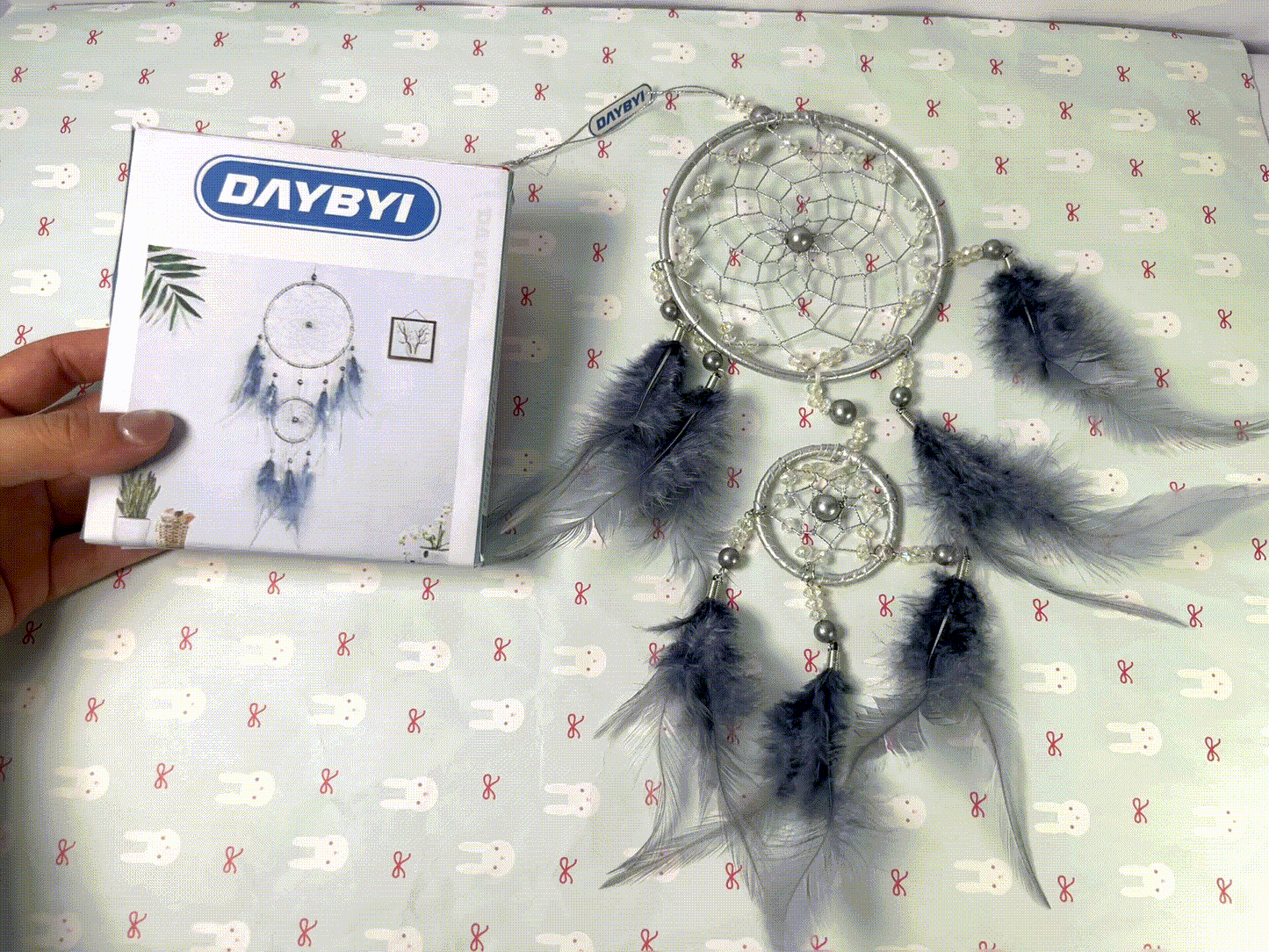 DAYBYI Dream Catcher Dream Catcher Wall Decor for Teen Girls, Handmade Baby Dream catcher, Wall Hanging Decor for Nursery Bedroom