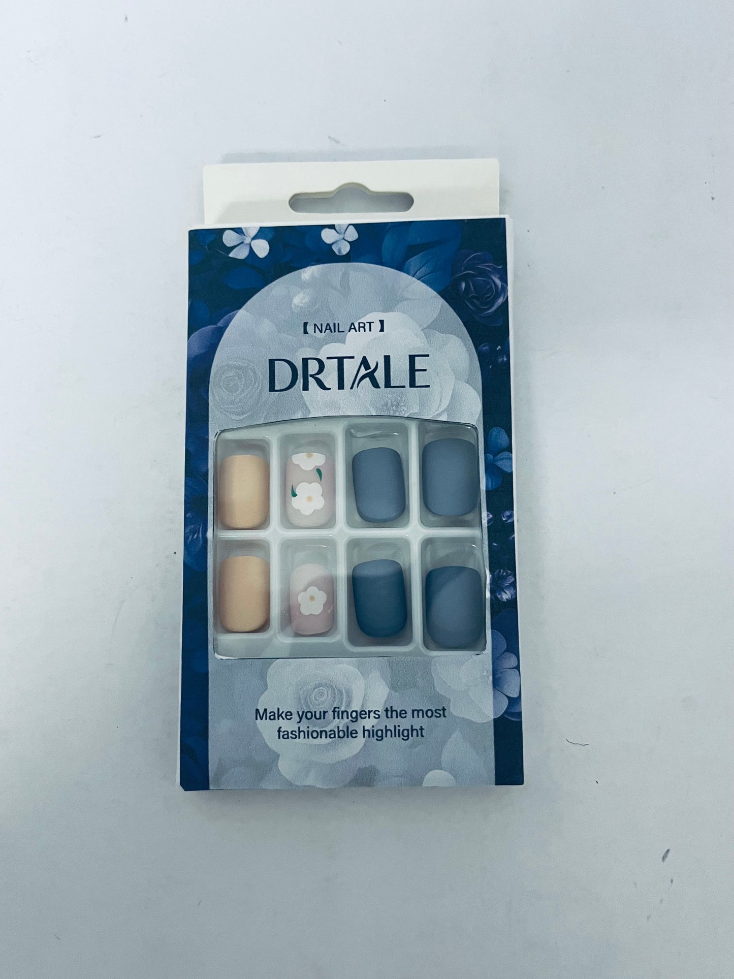 DRTALE False Nails | Morandi Floral Design, Salon-Quality Manicure at Home