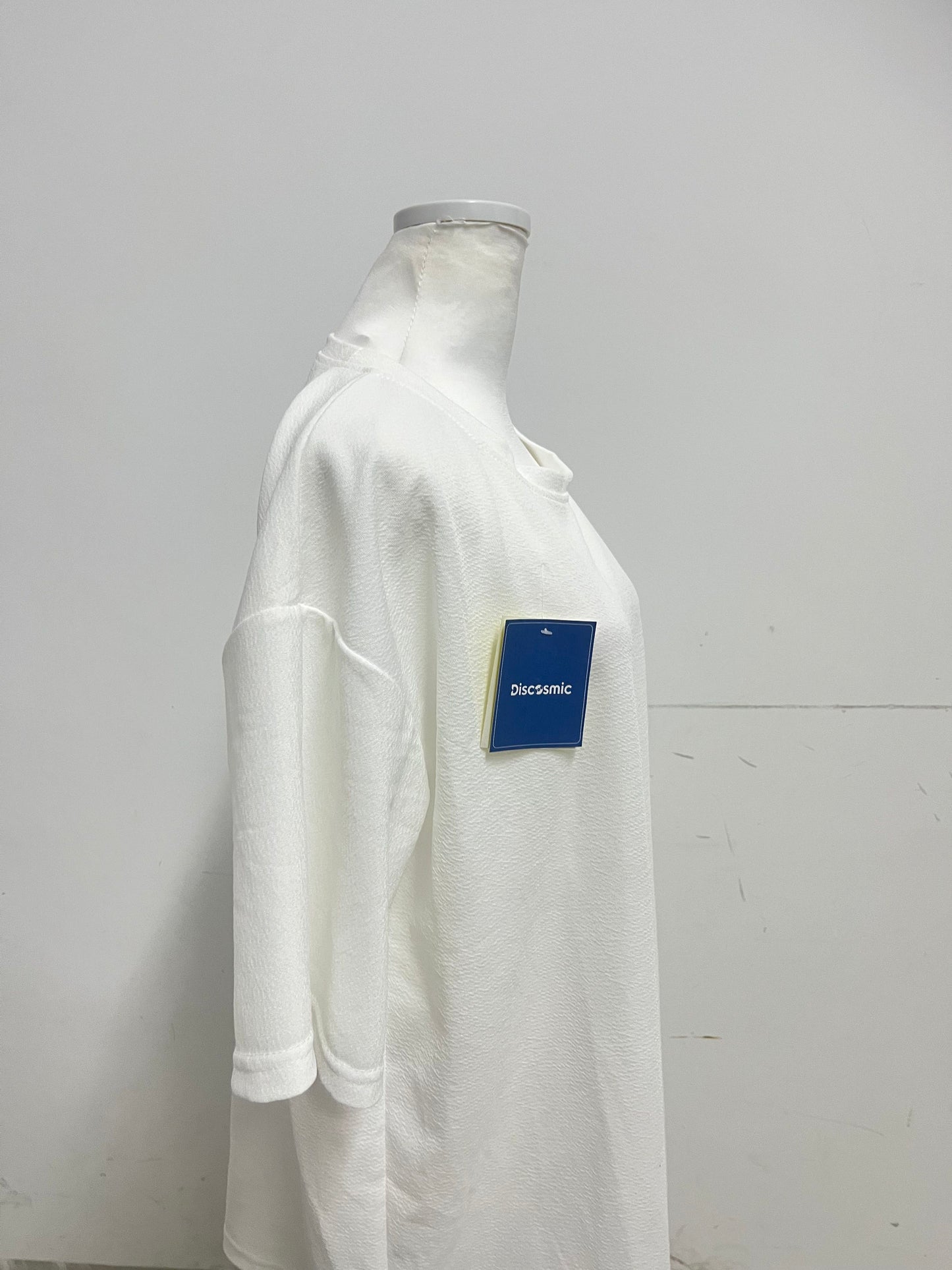 【Discosmic White T-shirt】—— Comfortable & Versatile Daily Essential