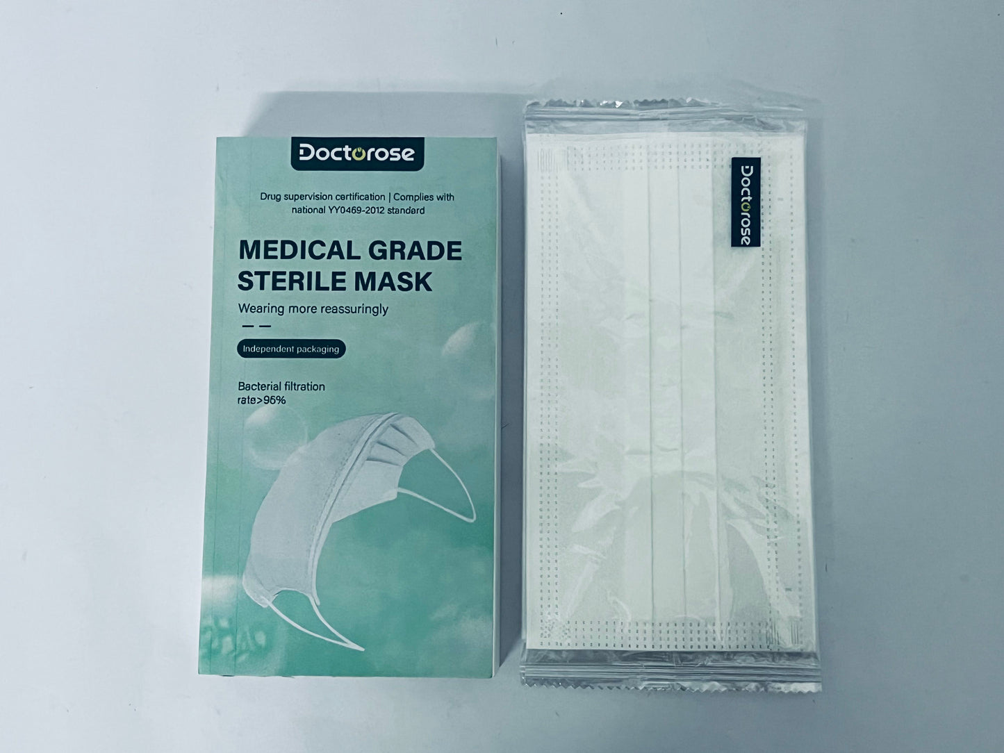 Doctorose Disposable Face Masks with Elastic Ear Loop 3 Ply Breathable, Suitable for Home, School, Office and Outdoors -10ct Box (White)