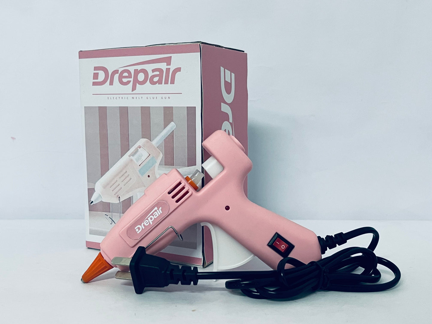 Drepair Mini Glue Gun for Class Project, Macaron Color Hot Melt Gun with 40 Glue Sticks, Low Temp Glue Gun with Burn Protection for Kids School DIY Arts Project Home Quick Repairs, 20 W