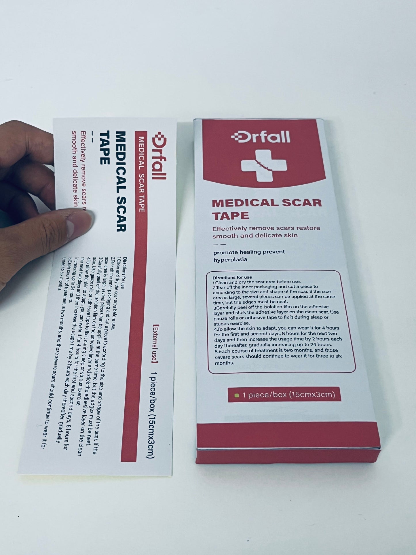 Drfall Medical Scar Tape - Effectively Remove Scars and Restore Smooth and Delicate Skin