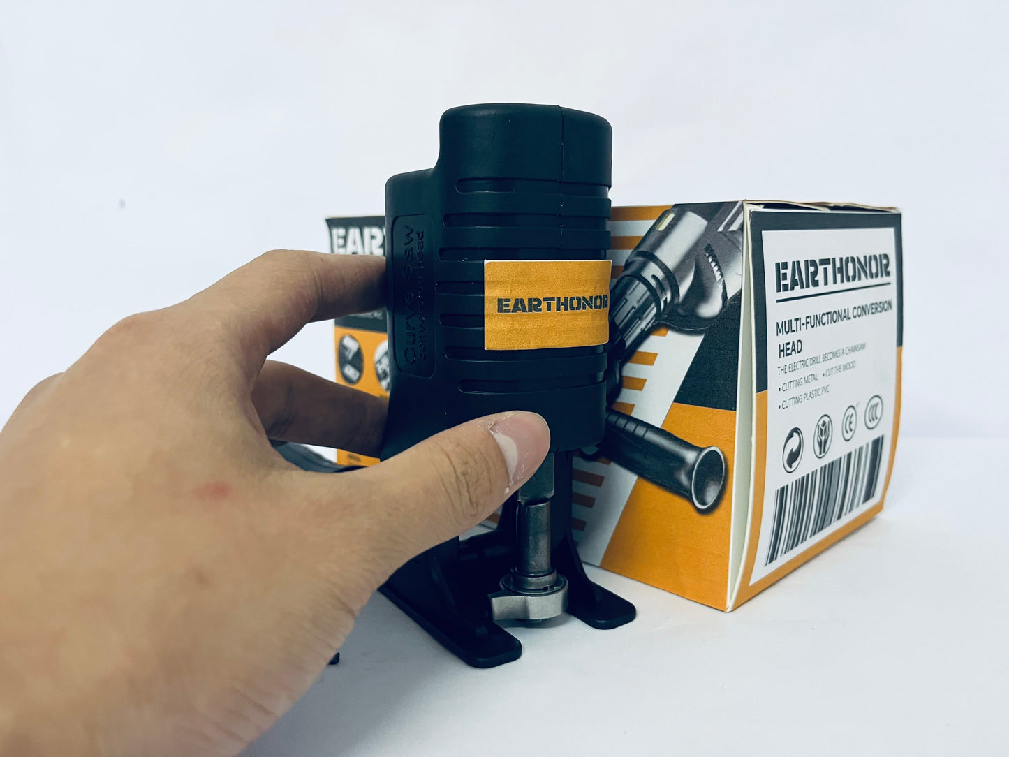 EARTHONOR Reciprocating Saw Attachment Kit Scratch Hand Wood Metal Cutter Accessory for Cordless Drill