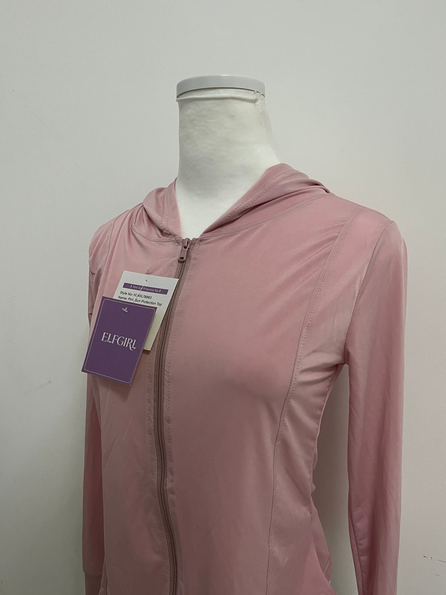 ELFGIRL Women's Lightweight Breathable Hooded Sun Protection Jacket Outdoor Casual Sports Sun Shirt