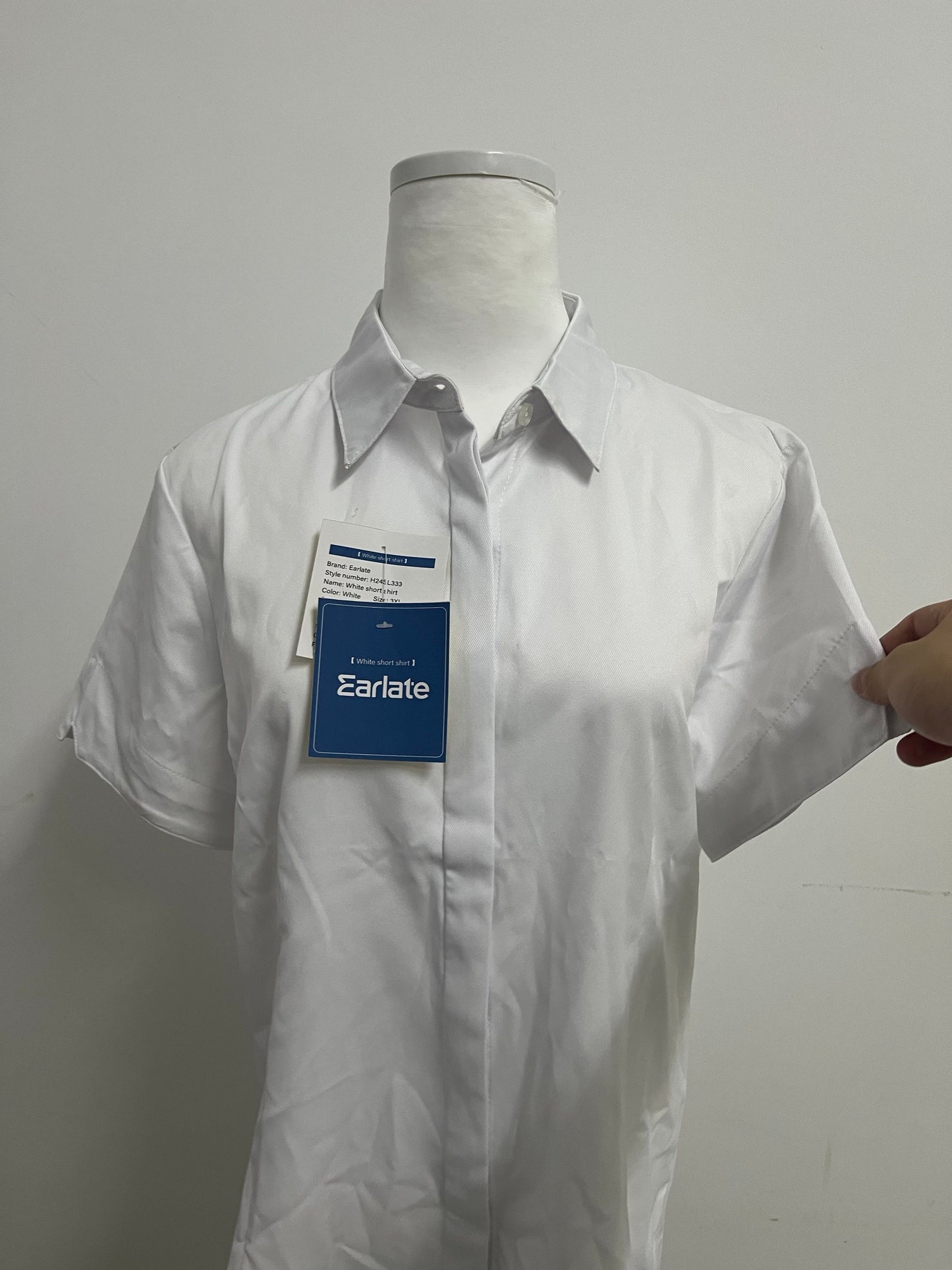 Earlate Office Work Blouse for Women: Short Sleeve Formal Shirt, Business Casual & Summer Breathable Top