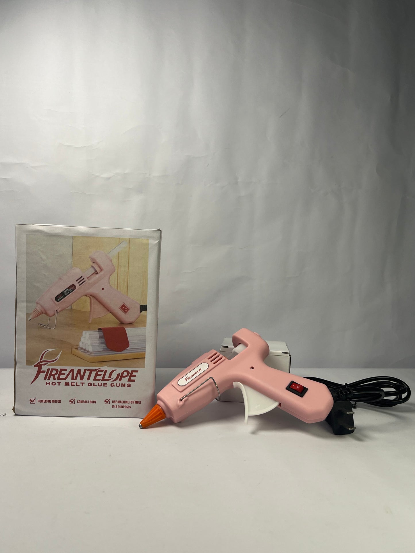 FIREANTELOPE Hot Glue Gun Kit with 40 Glue Sticks and Anti-Scalding Nozzles, Fast Preheating Mini Hot Melt Gun Set for Crafts, DIY Arts, Class Projects, School, Home Repairs - Multicolors