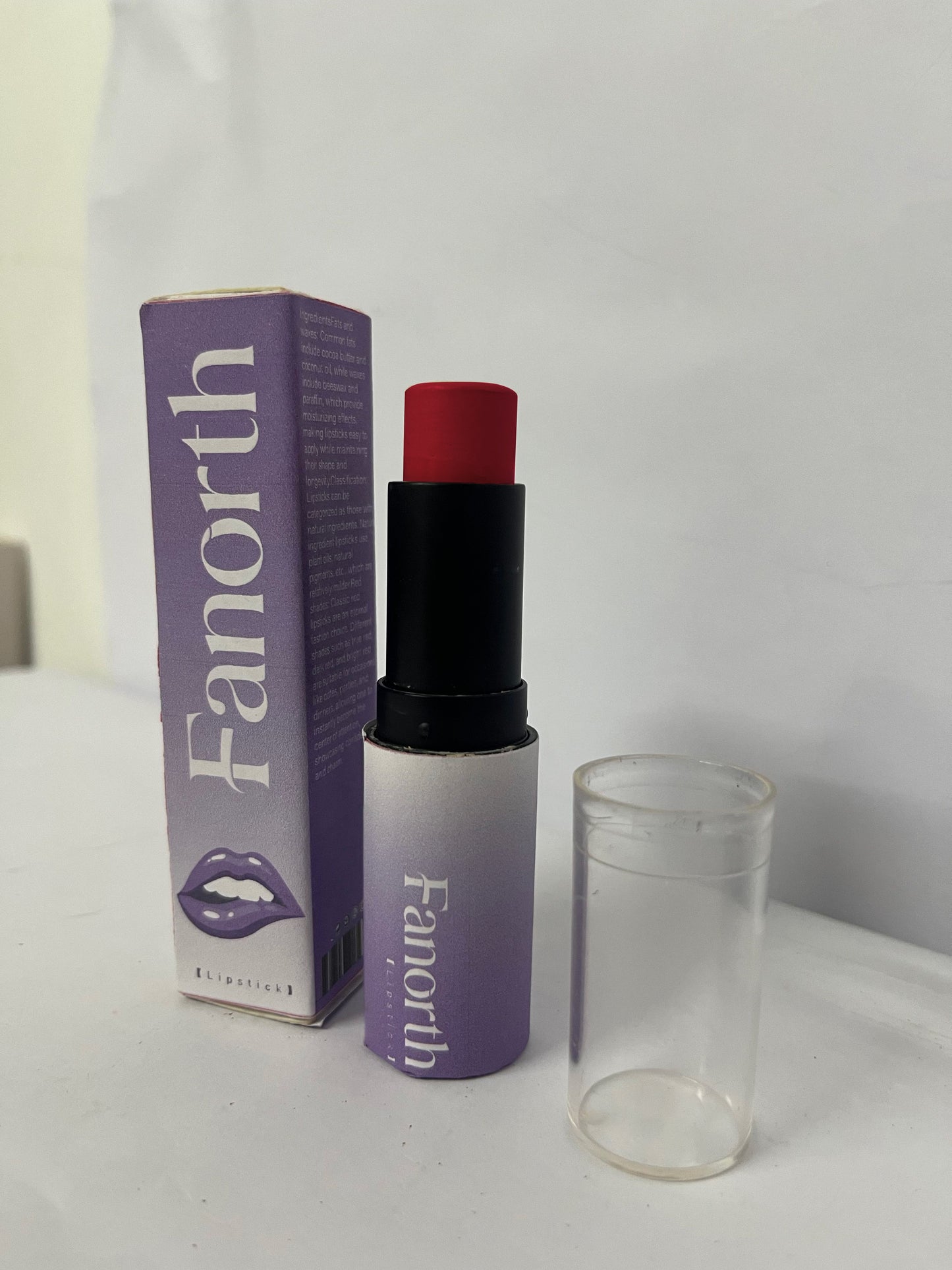 Fanorth Velvet Matte Red Lipstick, Long-Lasting & Highly Pigmented, A Must-Have for Premium Lip Look