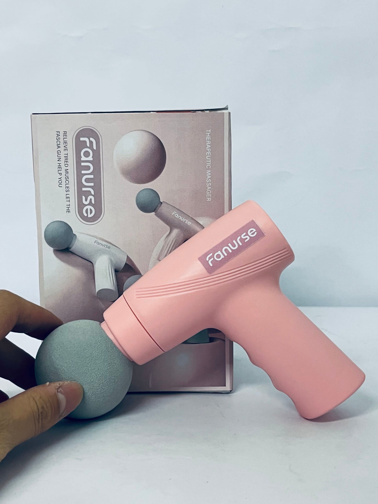 Fanurse Pink Massage Gun, Deep Tissue Back Massage for Pain Relief