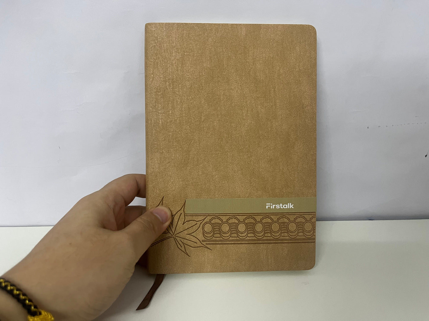 Firstalk Retro Brown Texture Notebook A Textured Writing & Storage Essential