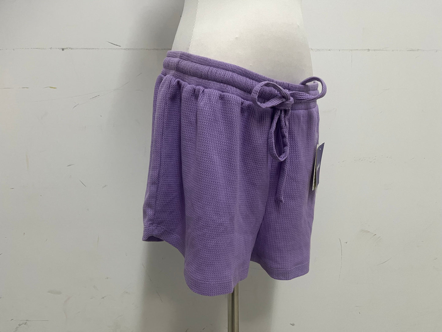 【Freefoal Lavender Waffle-Knit Shorts】—— Cozy & Casual Bottoms for Daily Leisure