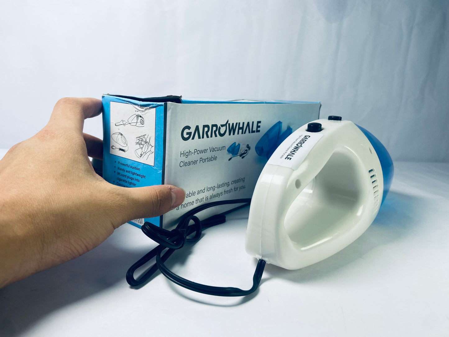 GARROWHALE Car Cleaning with High Power Handheld Electric vacuum cleaners
