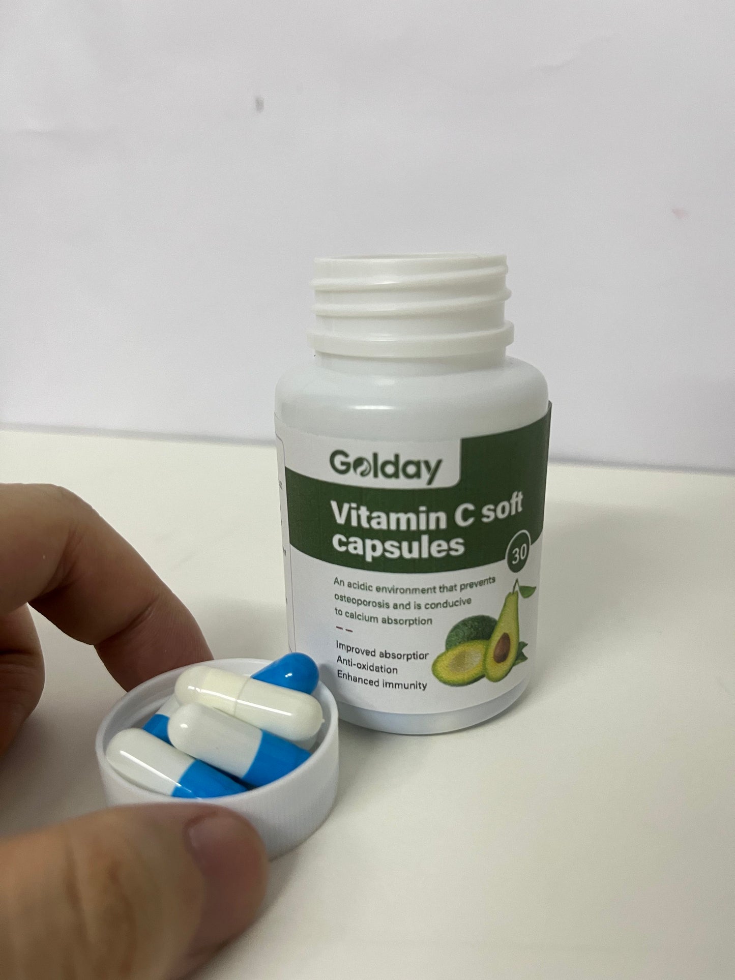 【Golday Vitamin C Soft Capsules】—— Immunity & Antioxidant Support with Avocado Extract
