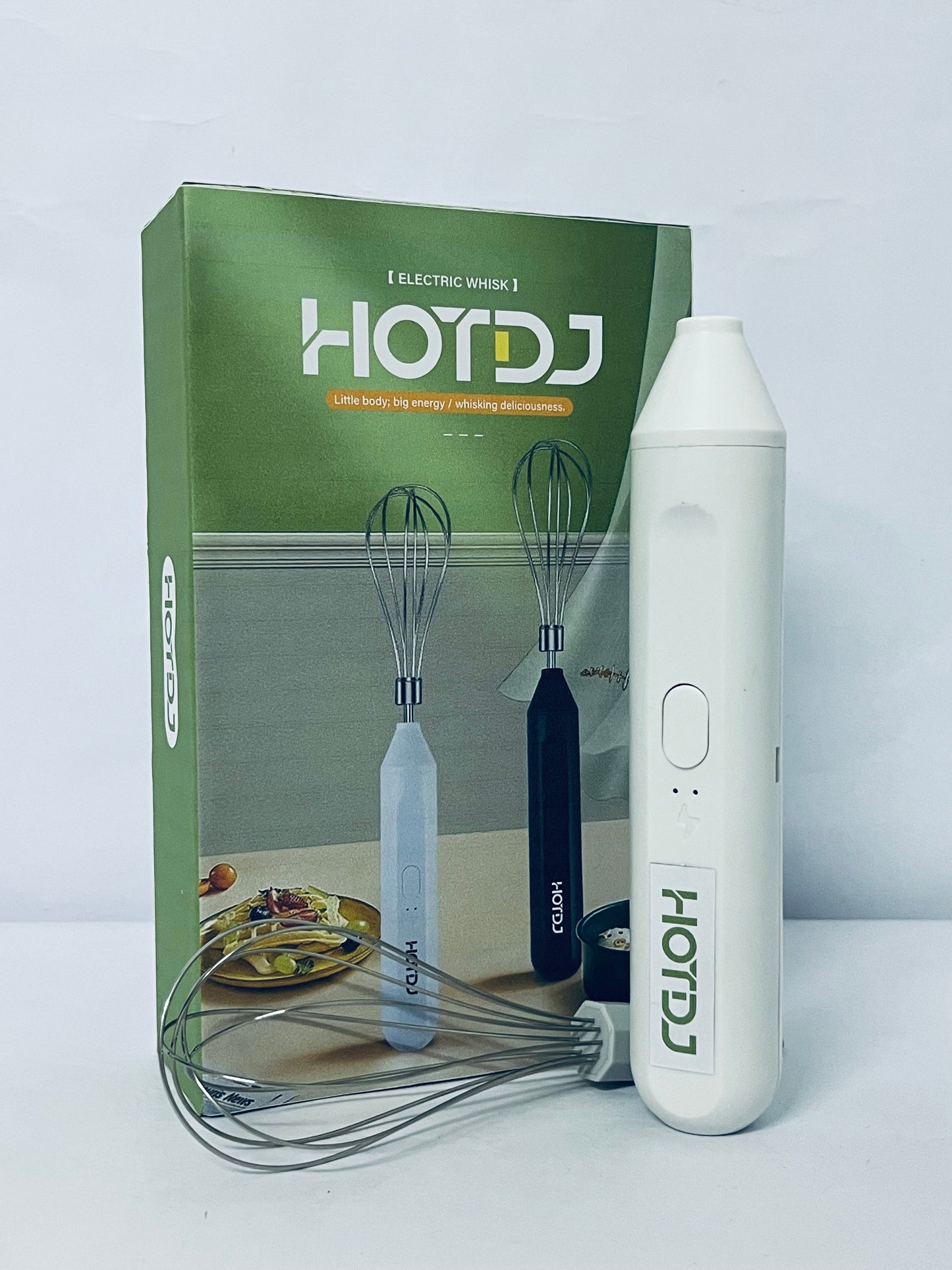 HOTDJ Electric egg beaters Handheld Mixers, USB Rechargable Handheld Eggs Beater Cordless Electric Food Mixers Detachable Milk Frothers Kitchen Tool