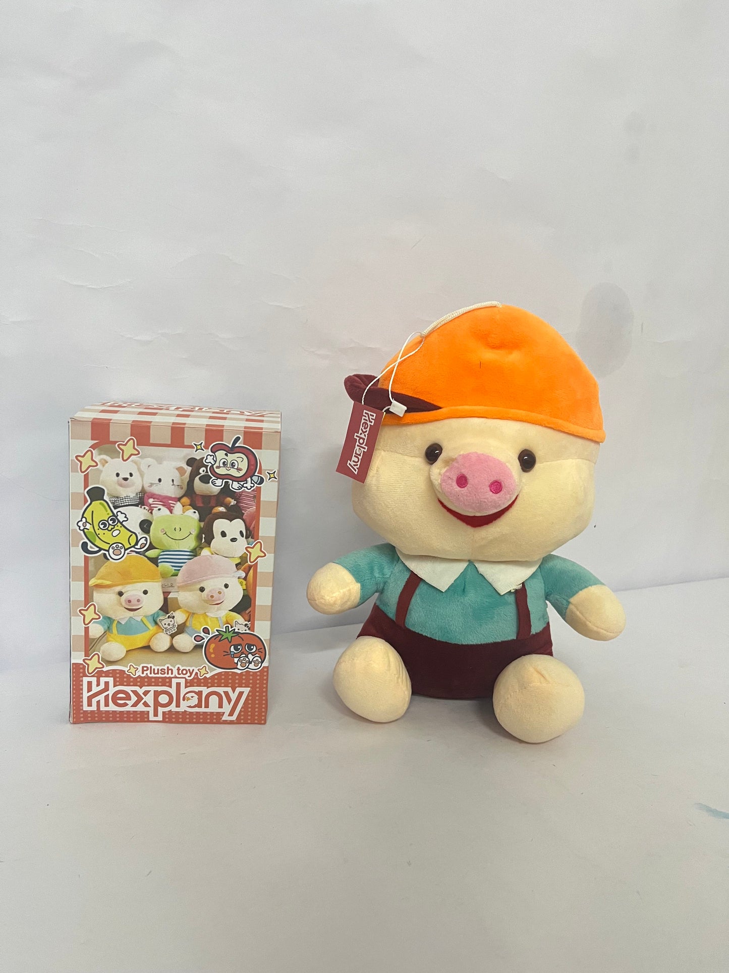 Hexplany Piggy Pig Animal Stuffed toys Figures 1PC Adorable Collectible Pendant for Bags, Modern Home Decoration
