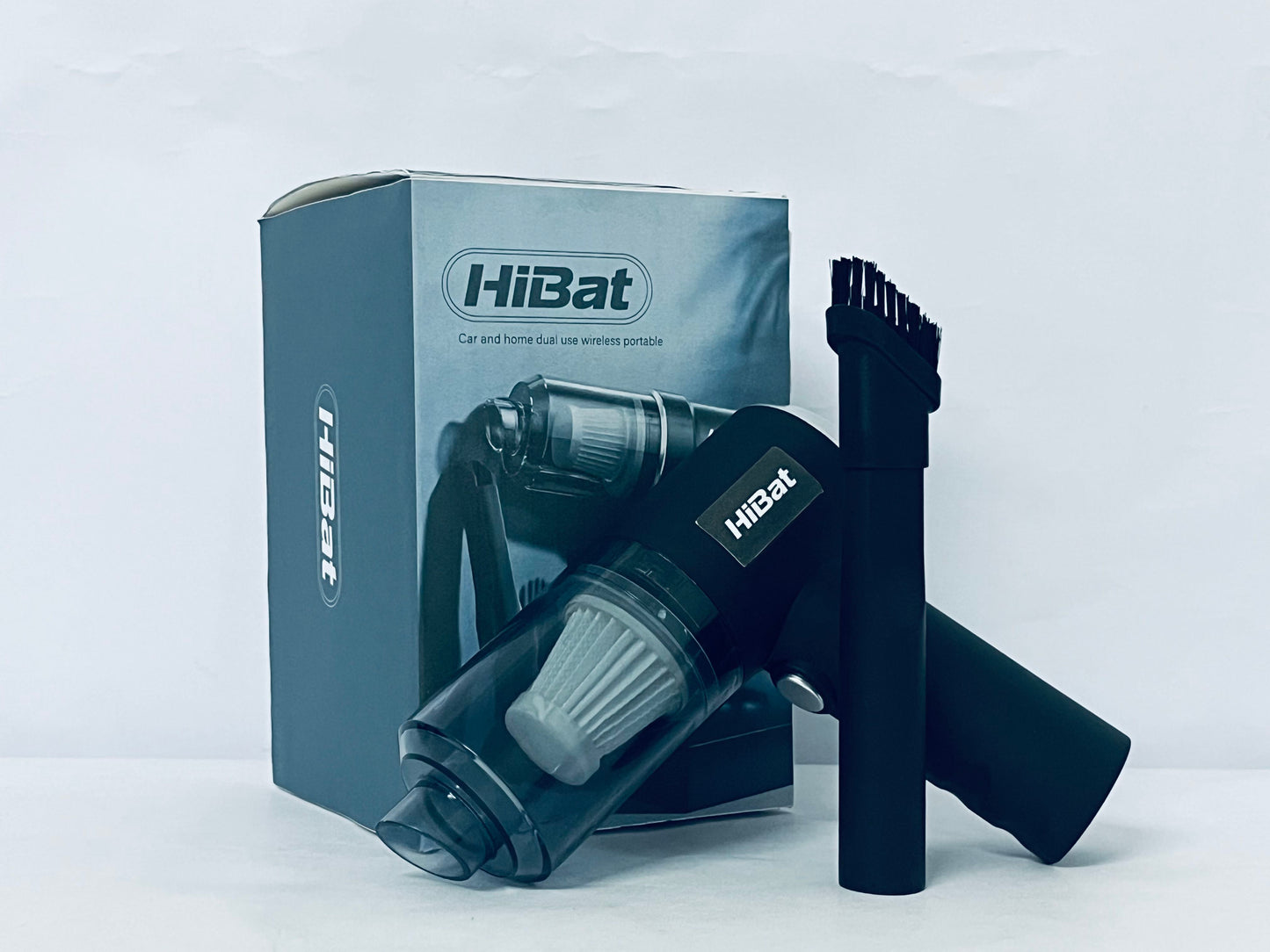 HiBat Handheld Vacuum Cordless, 7000Pa 50000rpm Air Duster, 1200mAh Rechargeable Battery Handheld Car Vacuum Cleaner, 120W High Power Vacuum Cleaner for Home, Office, Car, Pets (Black)