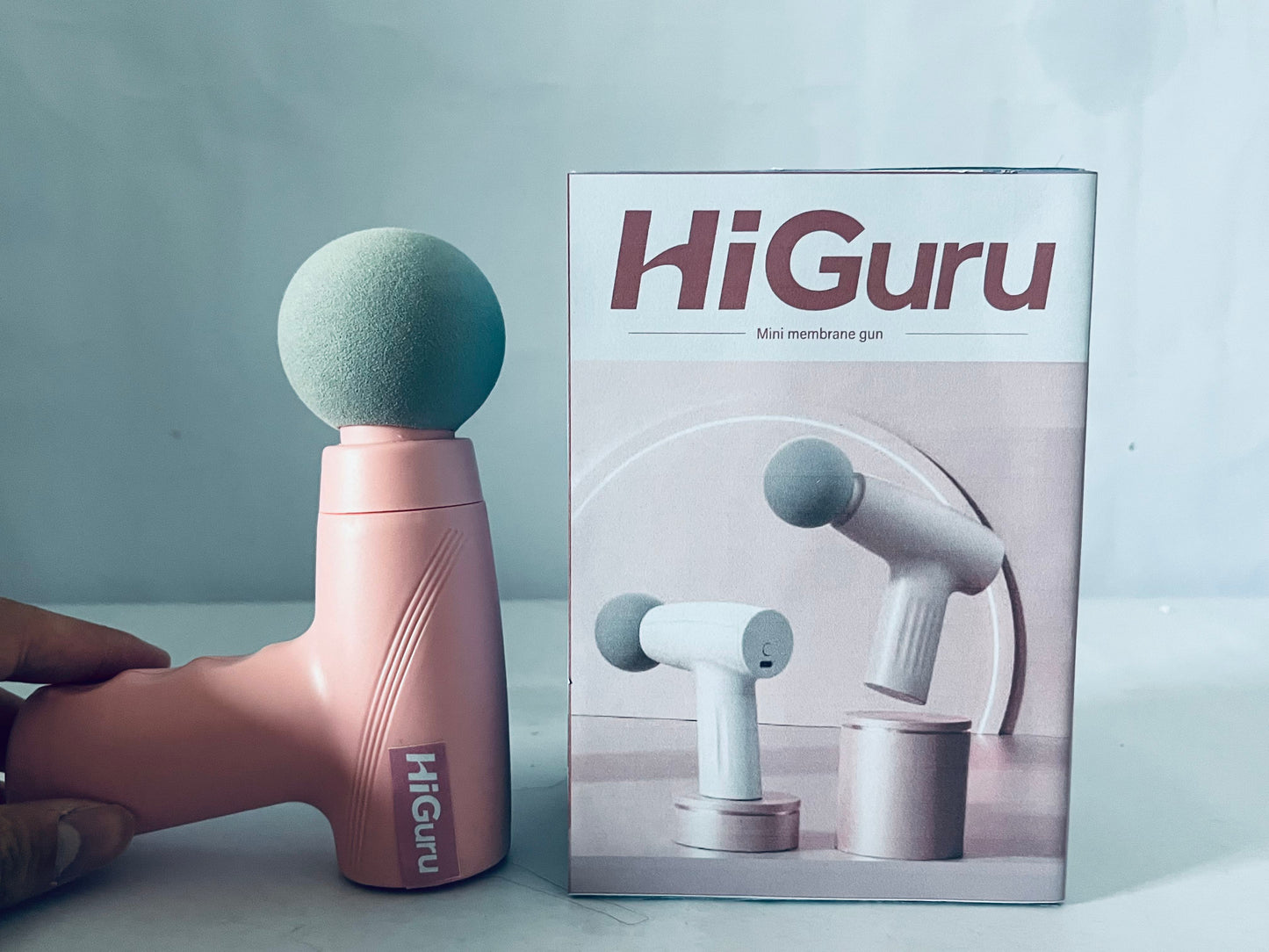HiGuru Mini Massage Gun, Deep Muscle Relaxation Fascia Gun, Portable & Quiet Fitness Therapy Massager for Muscle Recovery